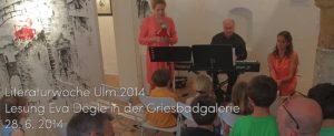 Lesung Eva Degle - am 28. 6. 2014 in der Griesbadgalerie